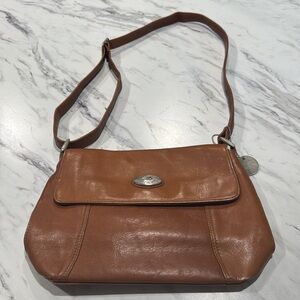 American‎ Angel Genuine Leather Purse Shoulder Bag Crossbody Brown
